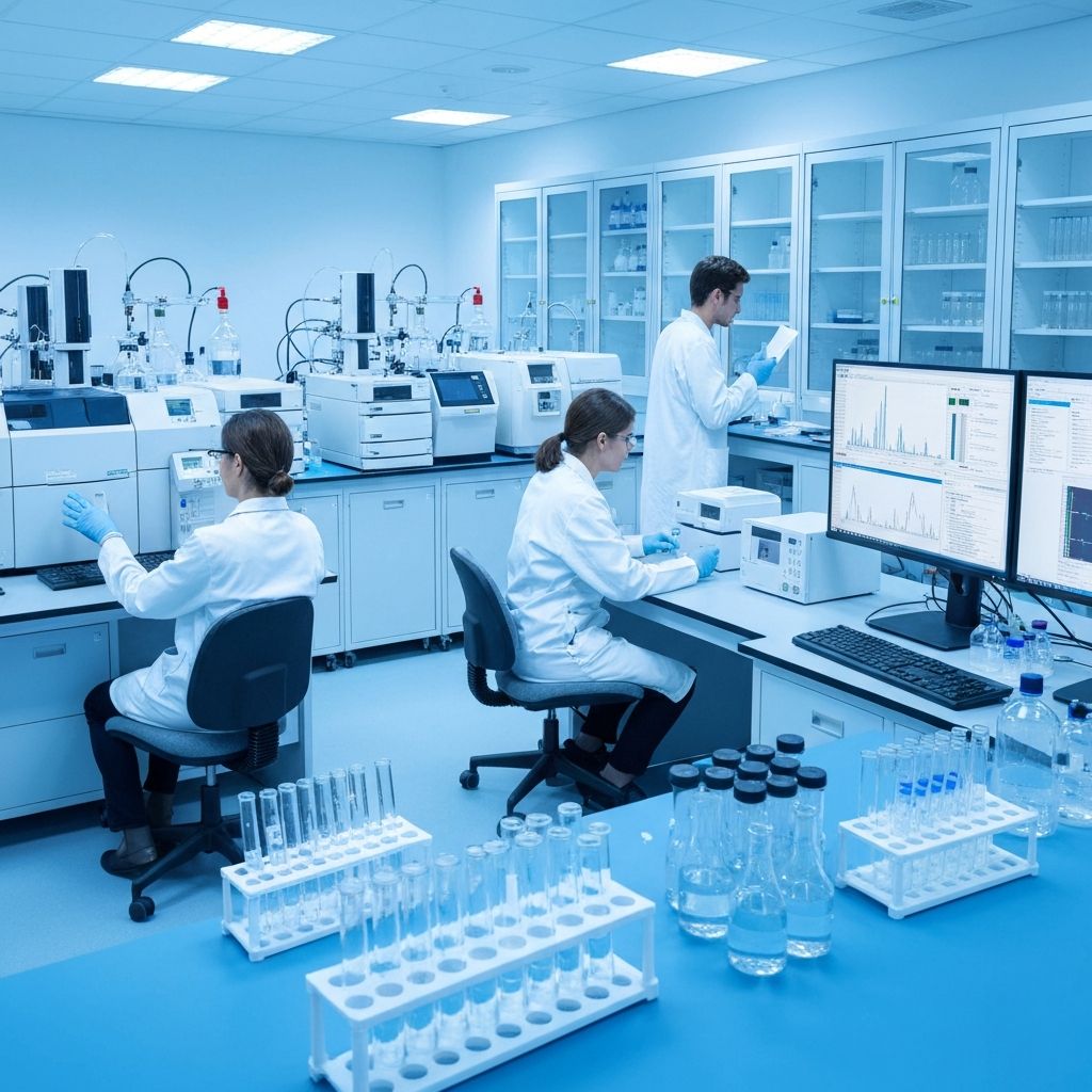 Peptide purity testing UK lab HPLC chromatography equipment