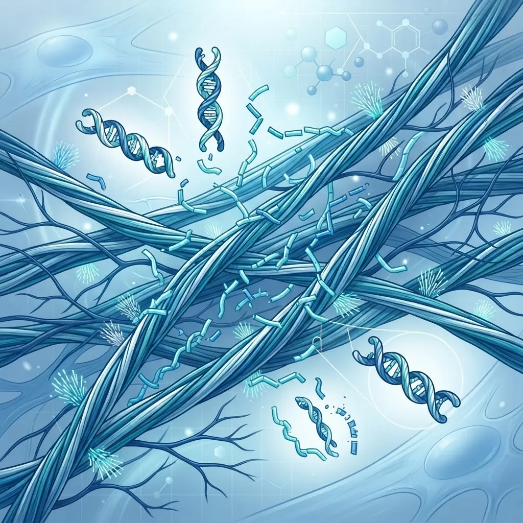 Collagen peptide fragments in connective tissue research