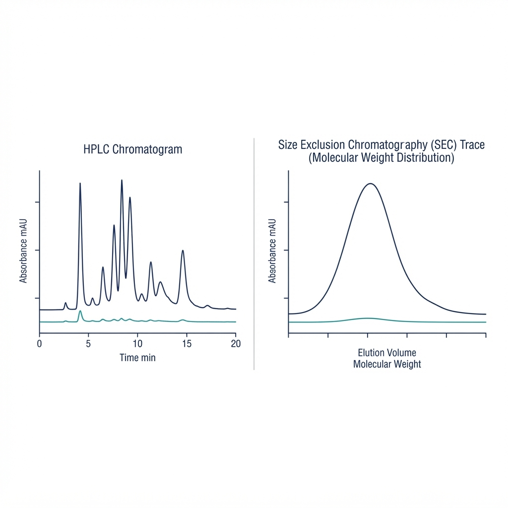 HPLC and SEC analysis of hydrolysed collagen peptides