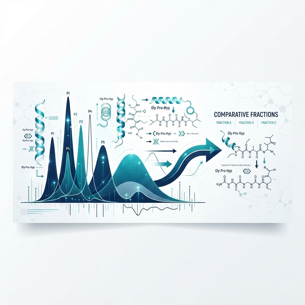 Marine collagen peptide fraction analysis for laboratory research