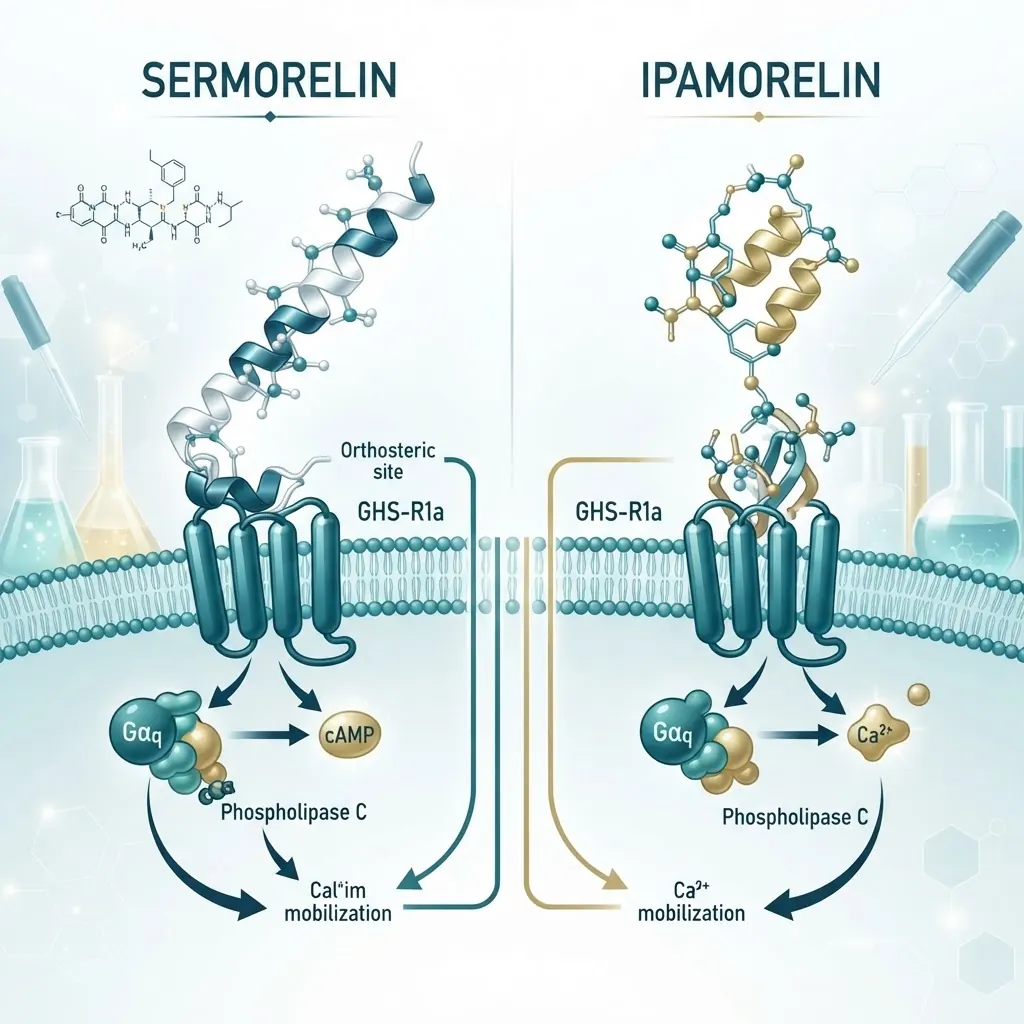 Sermorelin and ipamorelin receptor pharmacology comparison